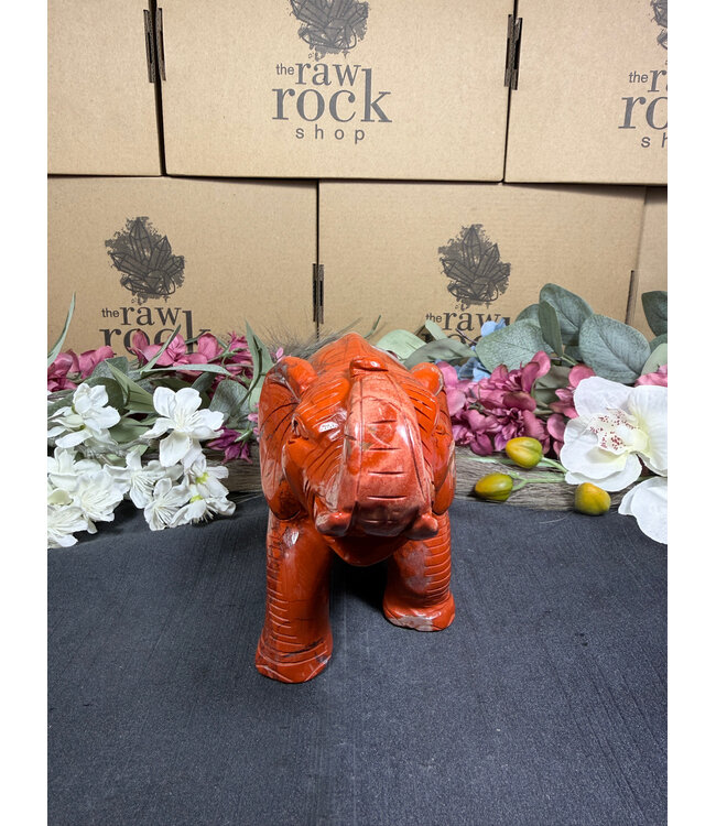 Red Jasper Elephant #1, 1598gr
