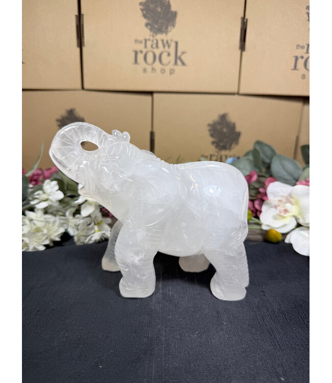 Clear Quartz Elephant #1, 1456gr