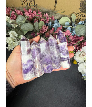 Chevron Amethyst/Dream Amethyst Point, Size Large [75-99gr]