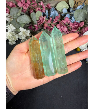 Green Fluorite Point, Size Medium [50-74gr]