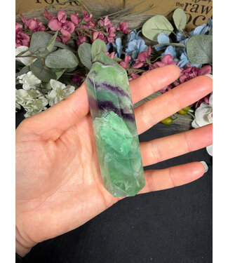 Rainbow Fluorite Point, Size XX-Large [125-149gr]