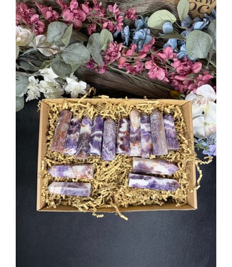 Chevron Amethyst Points 1KG bulk lot