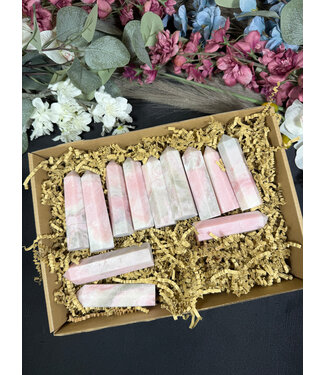 Pink Opal Points 1KG bulk lot