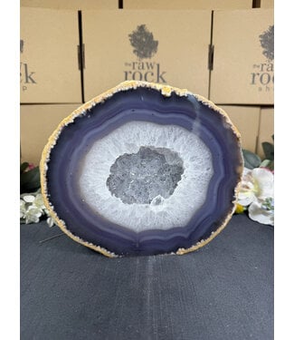 Natural Agate Geode Cut Base #114, 4468gr