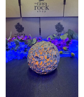 Large Yooperlite Moon Sphere #18, 98mm, 1228gr