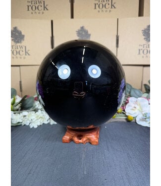 Black Obsidian Sphere #13, 196.7mm, 10816gr
