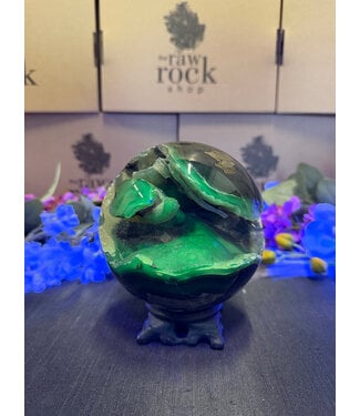 Fluorescent Agate Sphere #55, 119.3mm, 1820gr