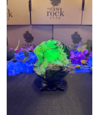 Fluorescent Agate Sphere #53, 104.3mm, 926gr