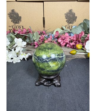 Green Jade Sphere #4, 68.5mm, 438gr