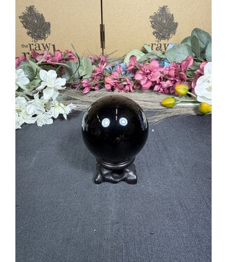 Black Obsidian Sphere #11, 59mm, 280gr