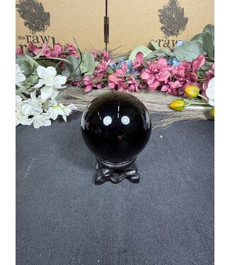 Black Obsidian Sphere #12, 59.1mm, 278gr
