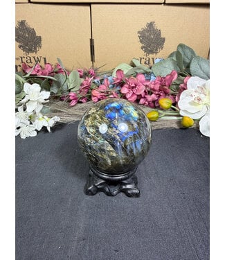 Labradorite Sphere #22, 68.6mm, 464gr
