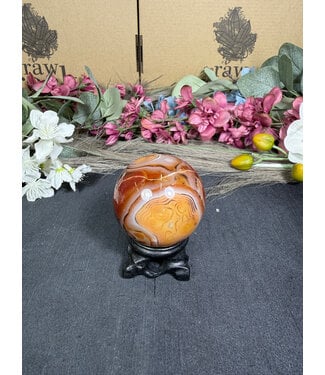 Sardonyx Sphere #19, 52.7mm, 200gr