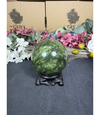 Green Jade Sphere #1, 77mm, 636gr