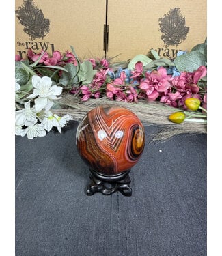 Sardonyx Sphere #25, 6.9mm, 250gr