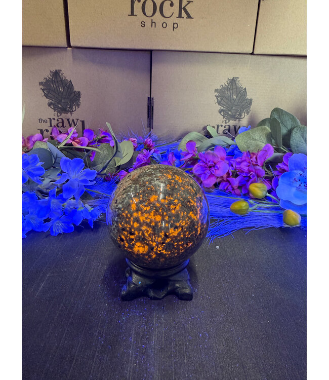 Yooperlite Sphere #3, 73.1mm, 530gr