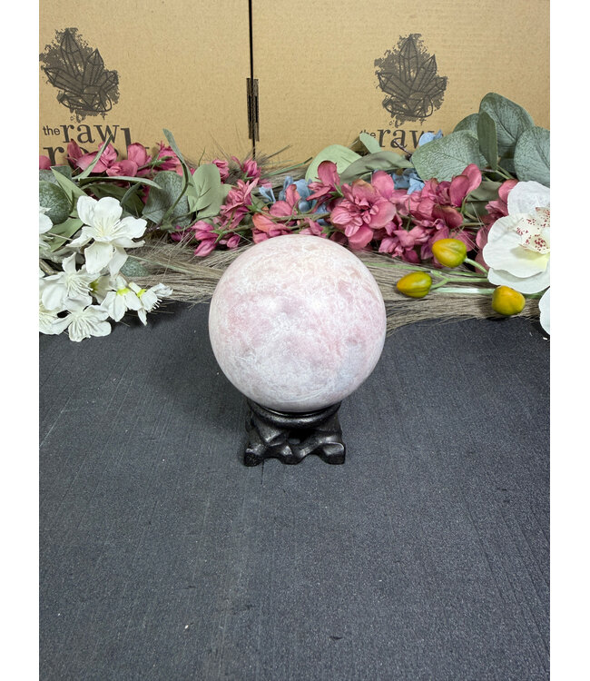 Pink Opal Sphere #4, 64.7mm, 392gr