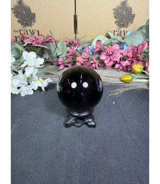 Black Obsidian Sphere #9, 57.1mm, 258gr