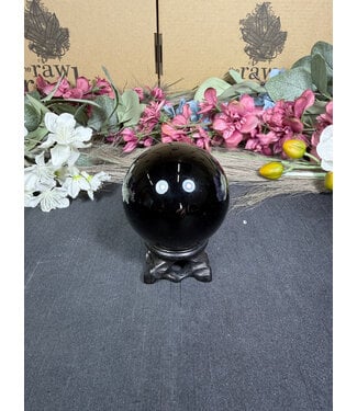 Black Obsidian Sphere #7, 59.1mm, 286gr