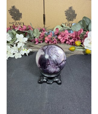 Lepidolite with Mica Sphere #3, 63.8mm, 380gr