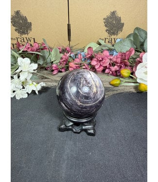 Lepidolite with Mica Sphere #2, 63.5mm, 382gr