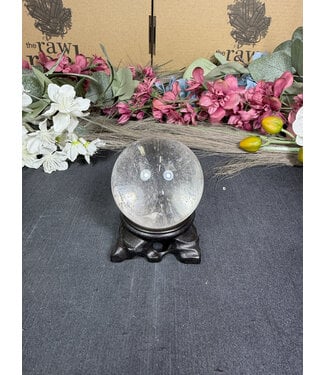 Clear Quartz Sphere #48, 53.8mm, 220gr