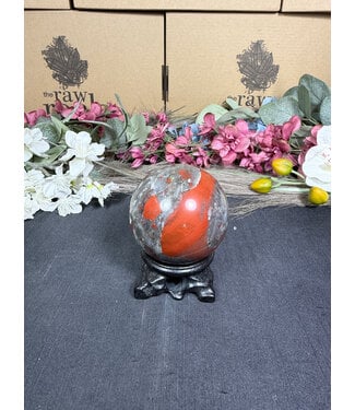 African Bloodstone Sphere #4, 61.7mm, 336gr
