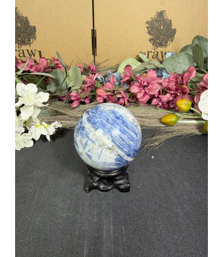 Blue Kyanite Sphere #2, 57.2mm, 306gr