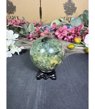 Prehnite Sphere #4, 64.9mm, 416gr