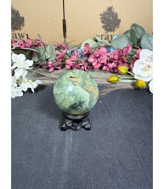 Prehnite Sphere #1, 56.5mm, 242gr