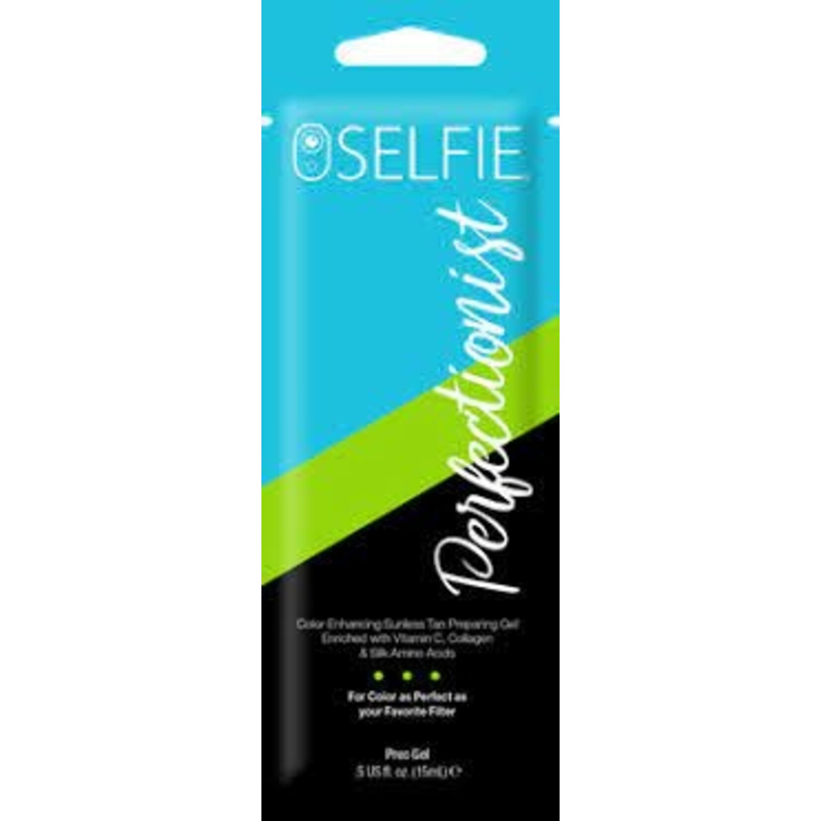 SELFIE Selfie Perfectionist Prep Gel - Color Enhancing Sunless Tan Preparing Gel Enriched with Vitamin C, Collagen, and Silk Amino Acids 7oz