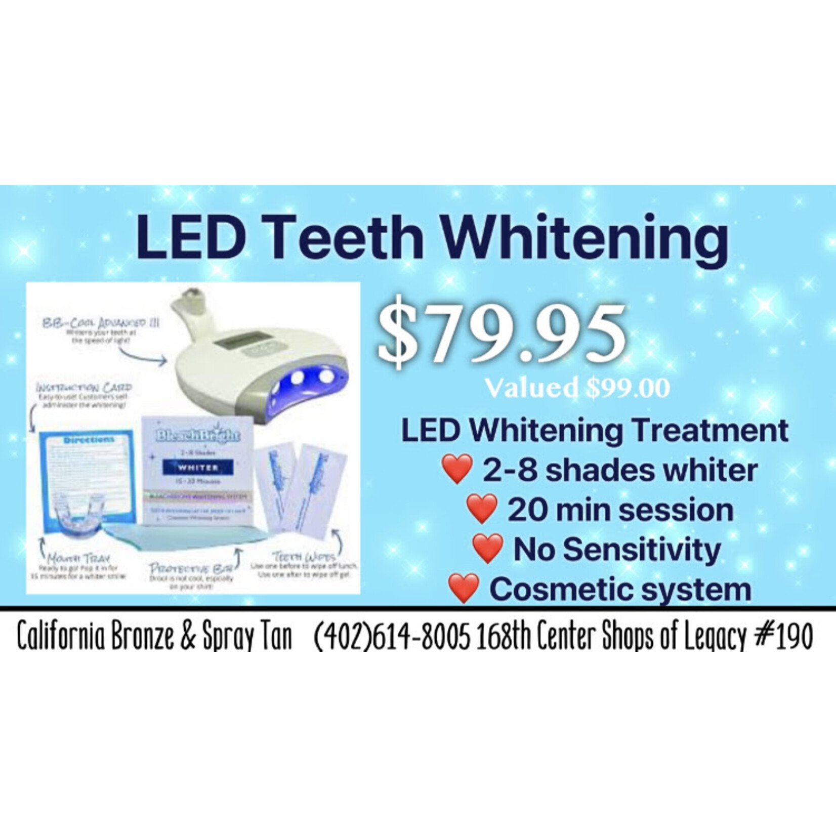 BleachBright SALE BleachBright L.E.D. Whitening Kit 30% LIGHT NOT INCLUDED