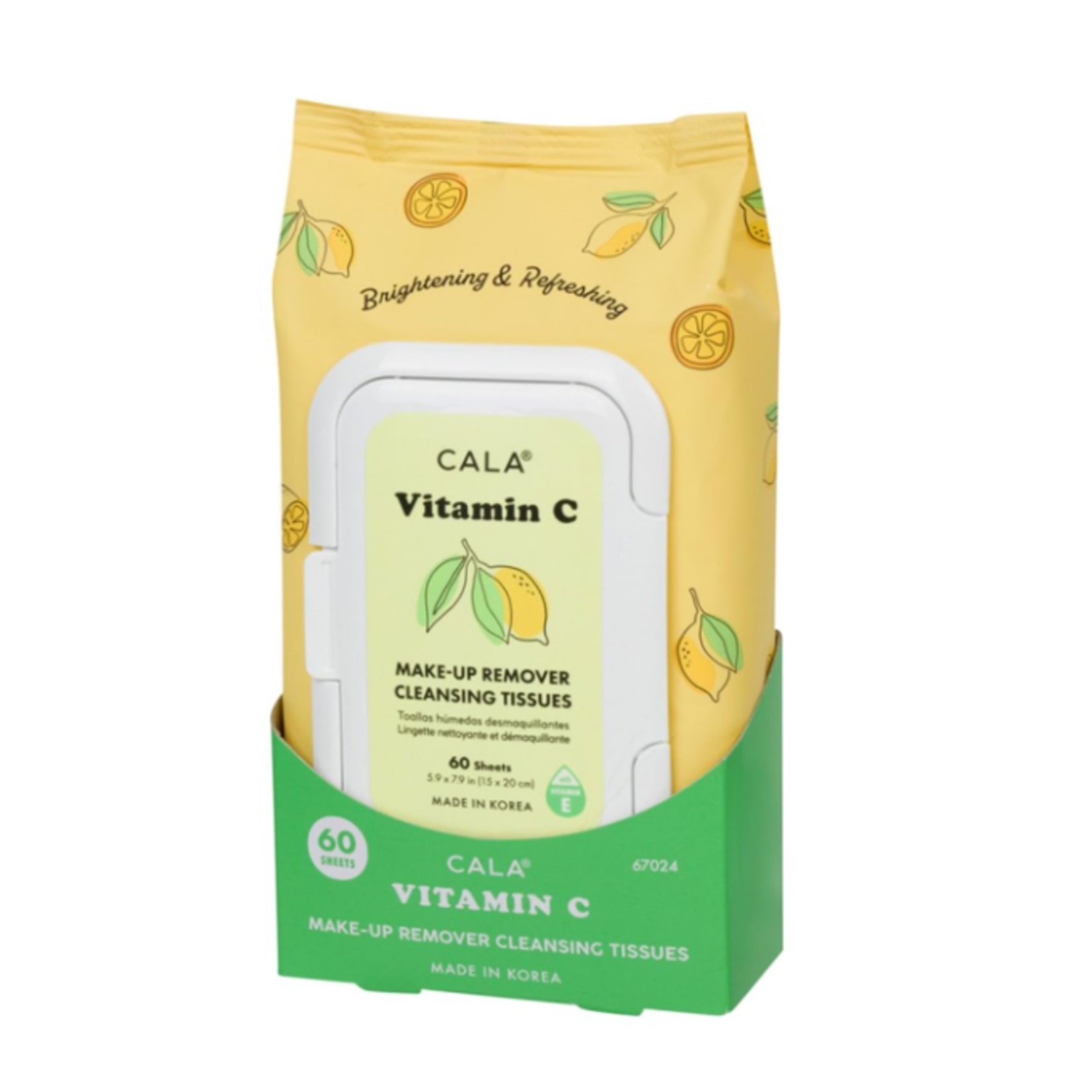 CALA Cala Vitamin c make-up remover cleansing tissues 60 count, 60 Count