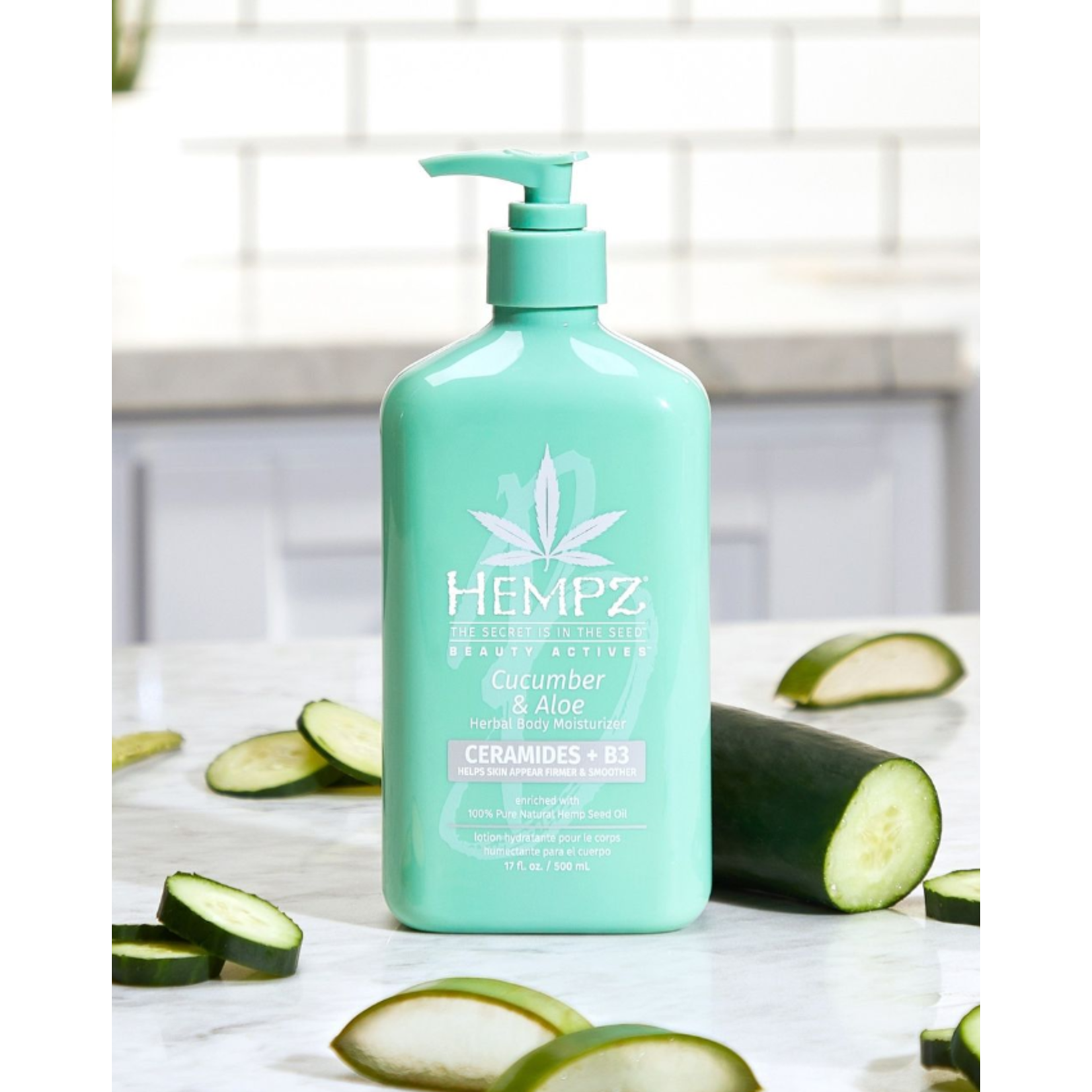 HEMPZ HEMPZ Cucumber & Aloe Herbal Body Moisturizer with Ceramides + B3