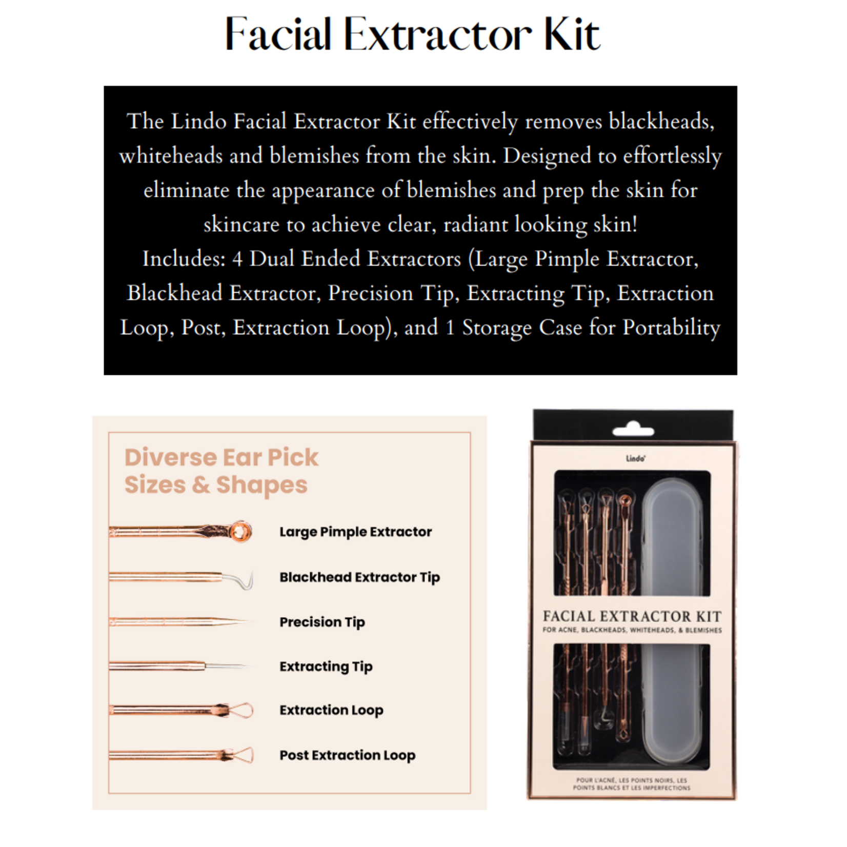 LINDO Facial Extractor Kit