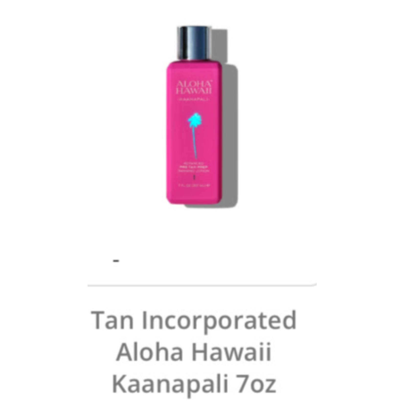 TAN INCORPORATED Aloha Hawaii Box 3-Step Tanning System
