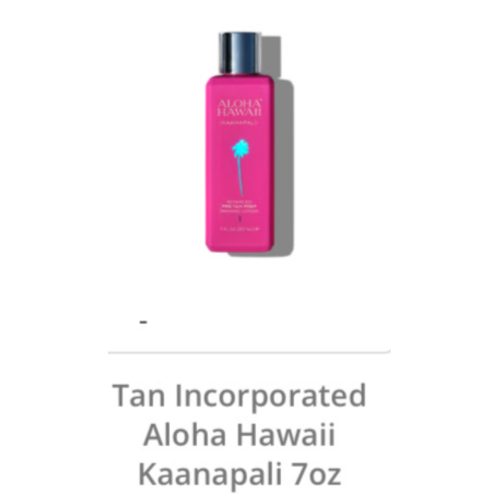 TAN INCORPORATED ALOHA HAWAII BOX 3 STEP TOTAL TANNING SYSTEM