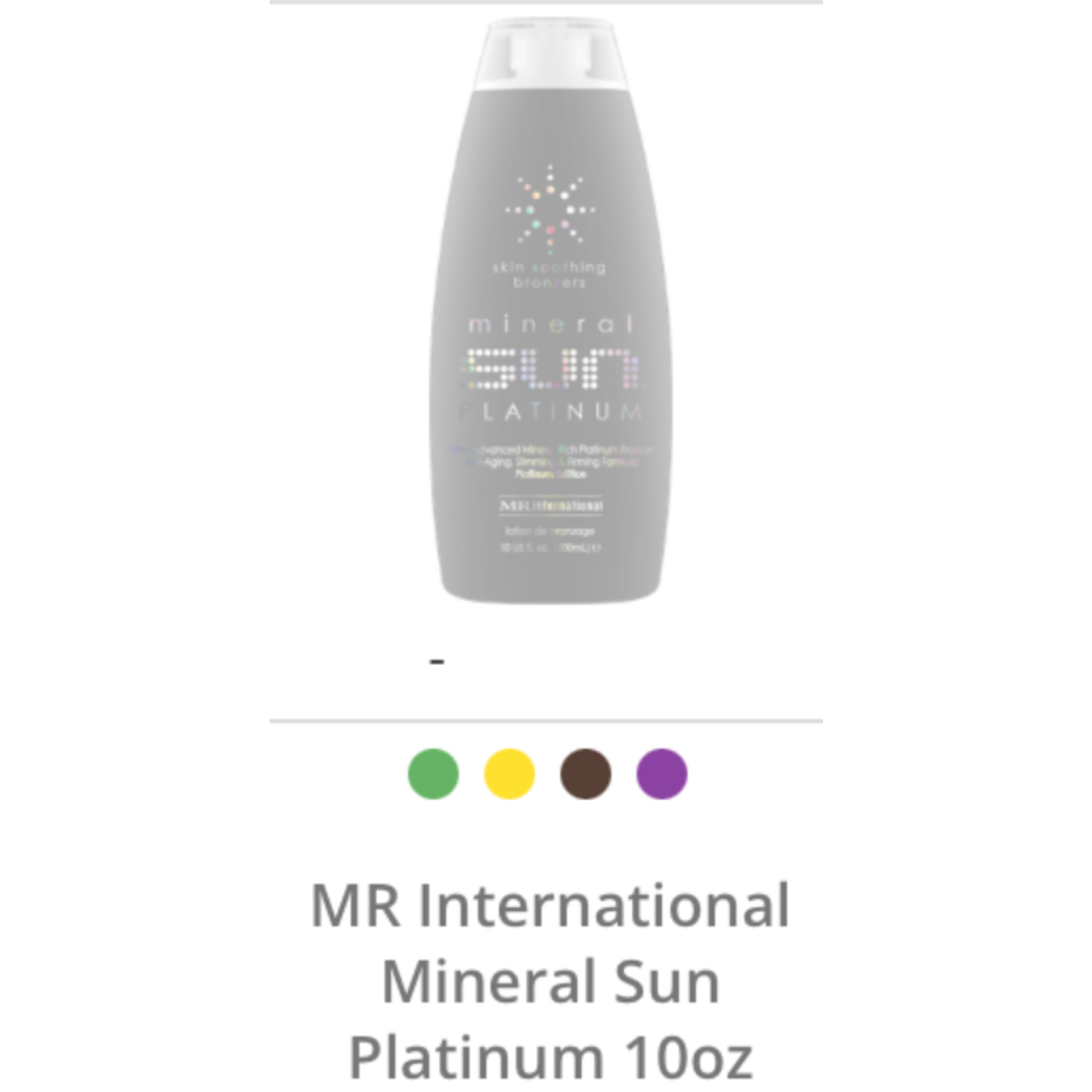 MINERAL SUN PLATINUM MRI MR INTERNATIONAL