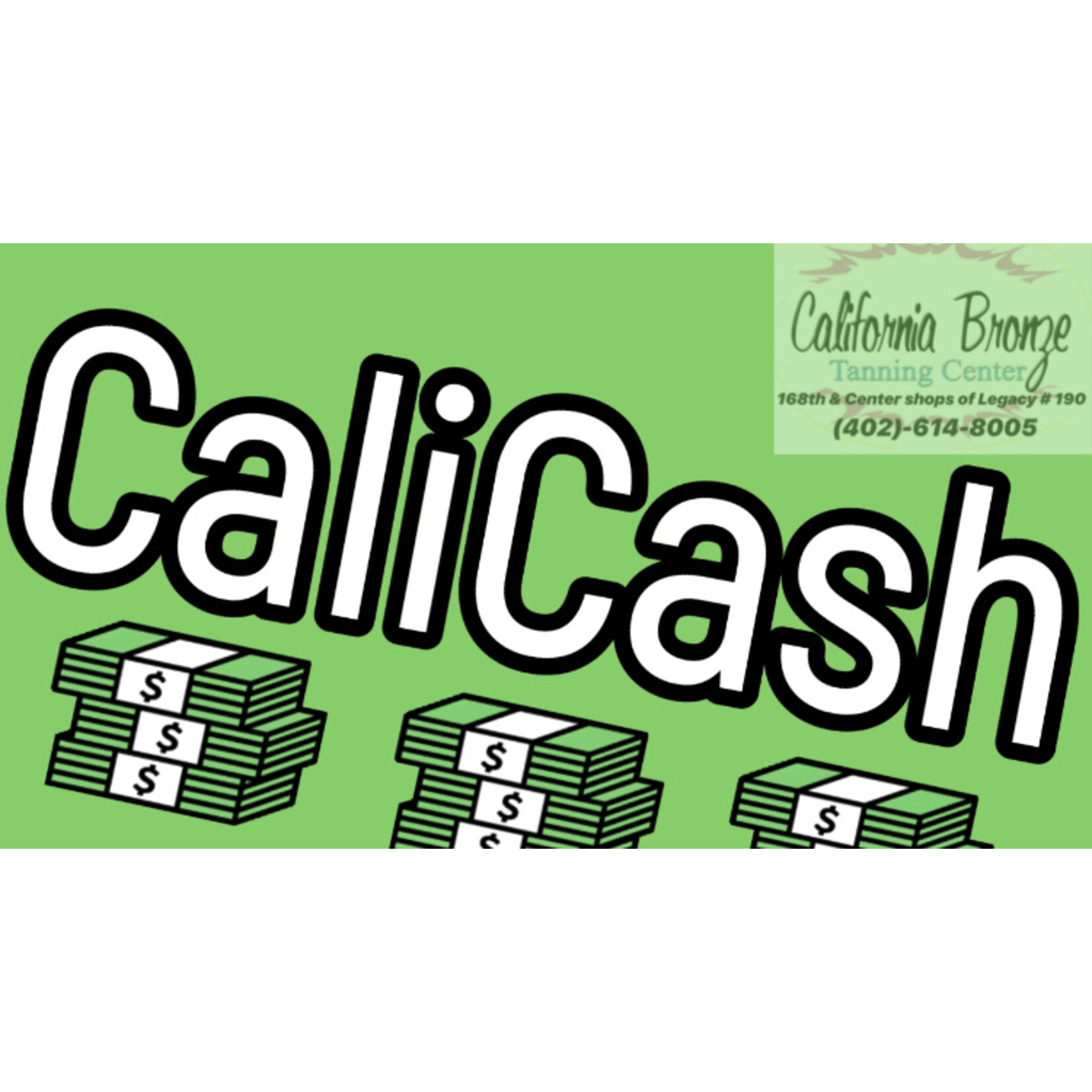 CALIFORNIA BRONZE $5 Cali Cash COUPON CODE: '$5-Off'