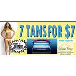 CALIFORNIA BRONZE 7 TAN MEGA UPGRADE TAN CARD.  (3 TANS IN BASIC AND 4 MEGA UPGRADES EXTENDS THE 7 FOR $7 SPECIAL TO 14 DAYS)