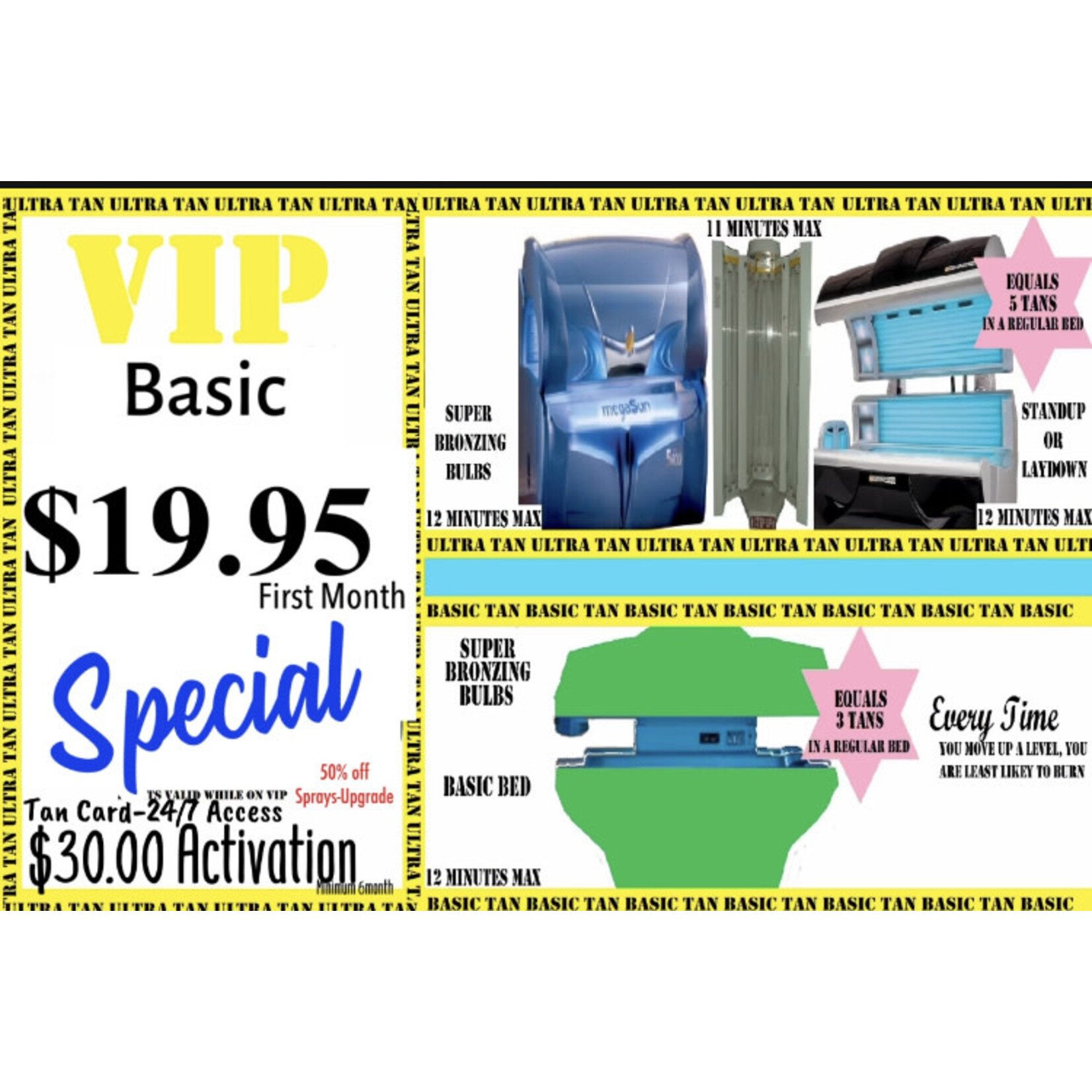 CALIFORNIA BRONZE VIP BASIC  SPECIAL + ACTIVATION INCLUDES CARD + CODE
