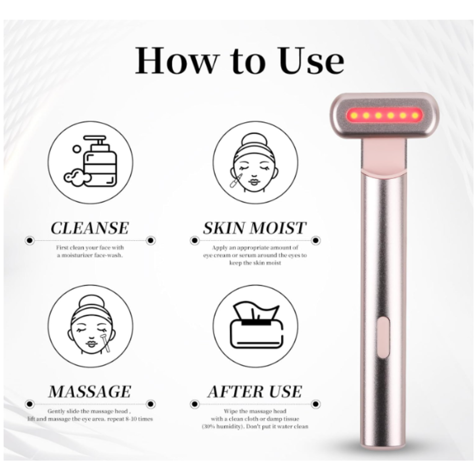 lurella Lurella Red Light Facial Wand