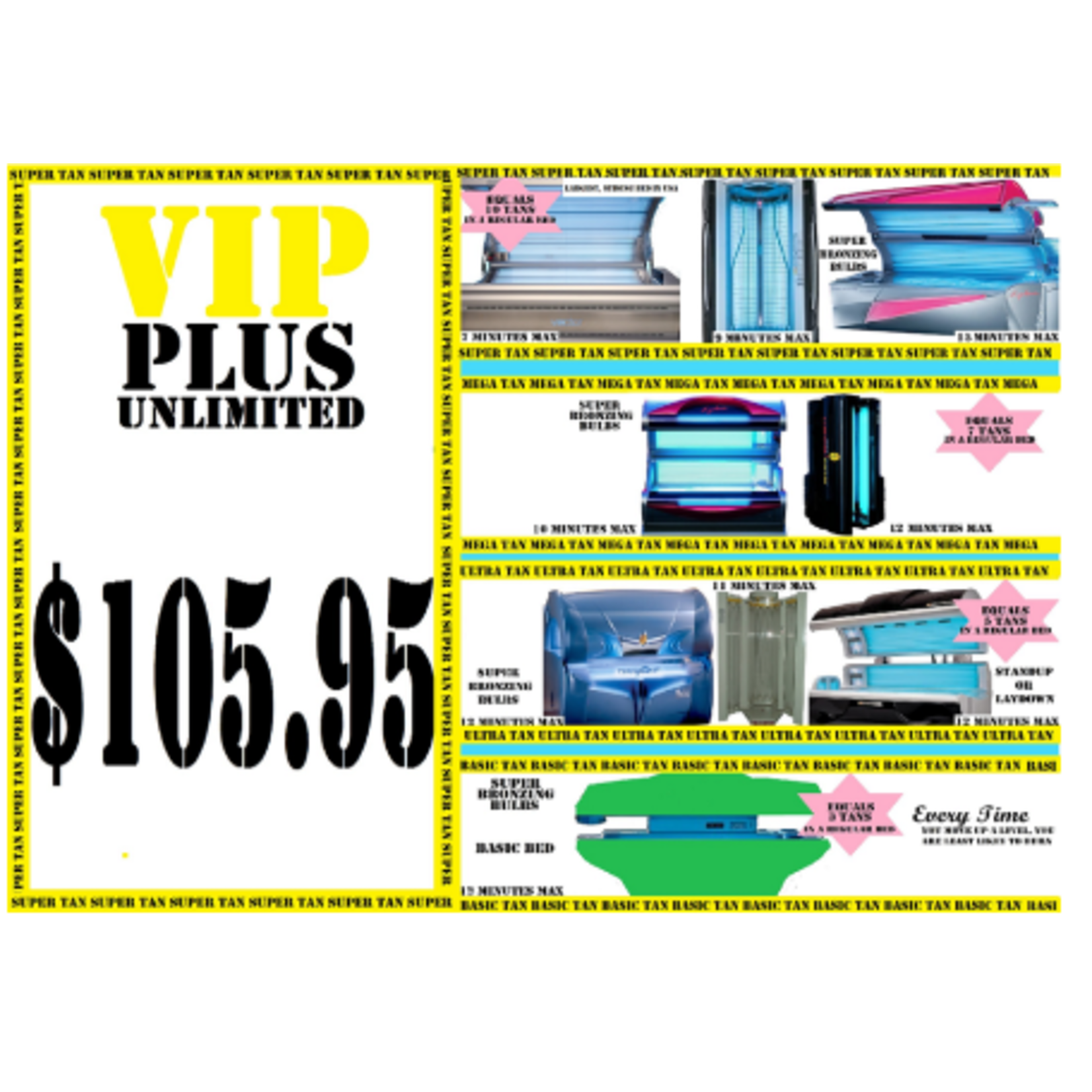 CALIFORNIA BRONZE VIP PLUS - buy 5 months get 1 free