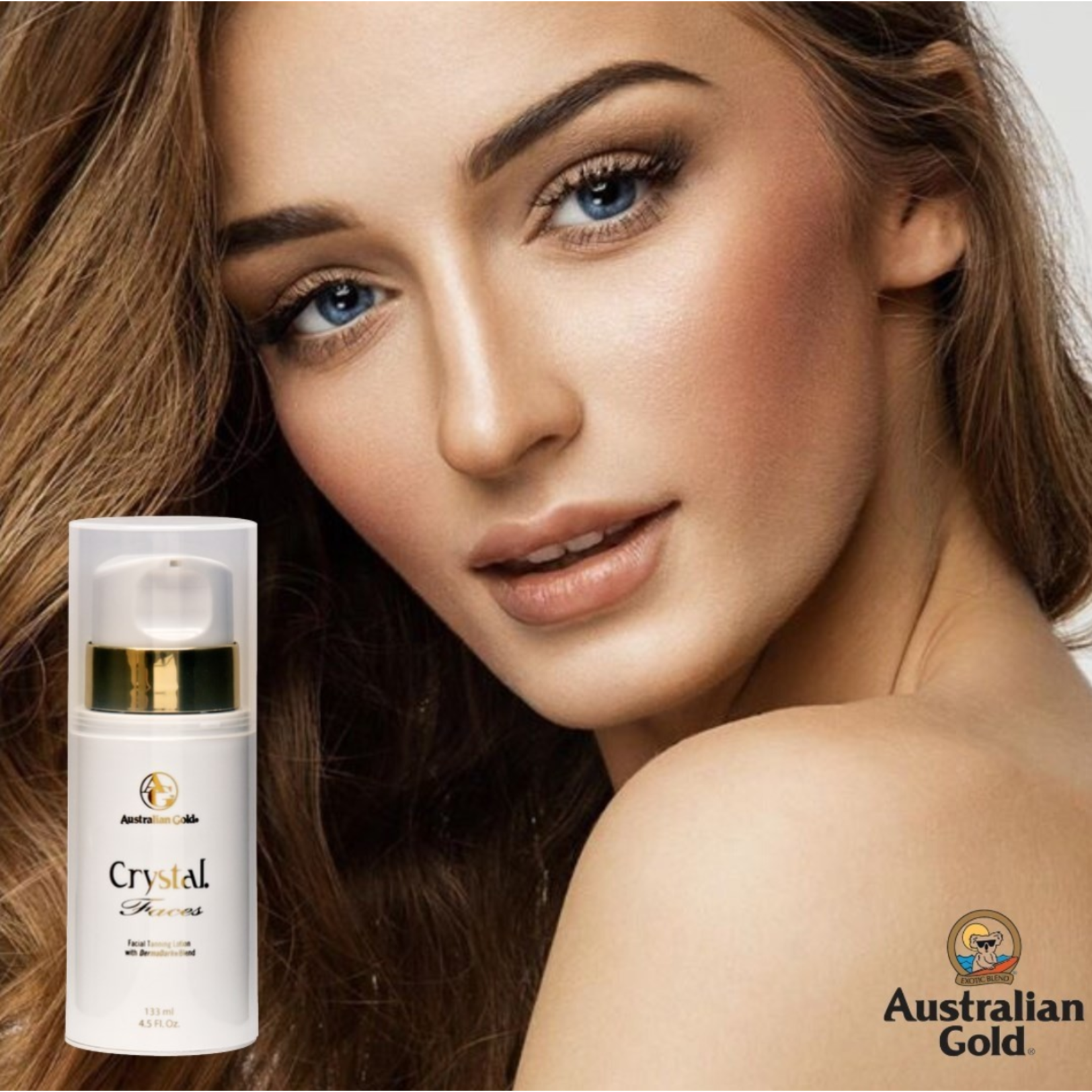 AUSTRALIAN GOLD AUSTRALIAN GOLD CRYSTAL FACES FACIAL TANNING LOTION 4.5 Oz