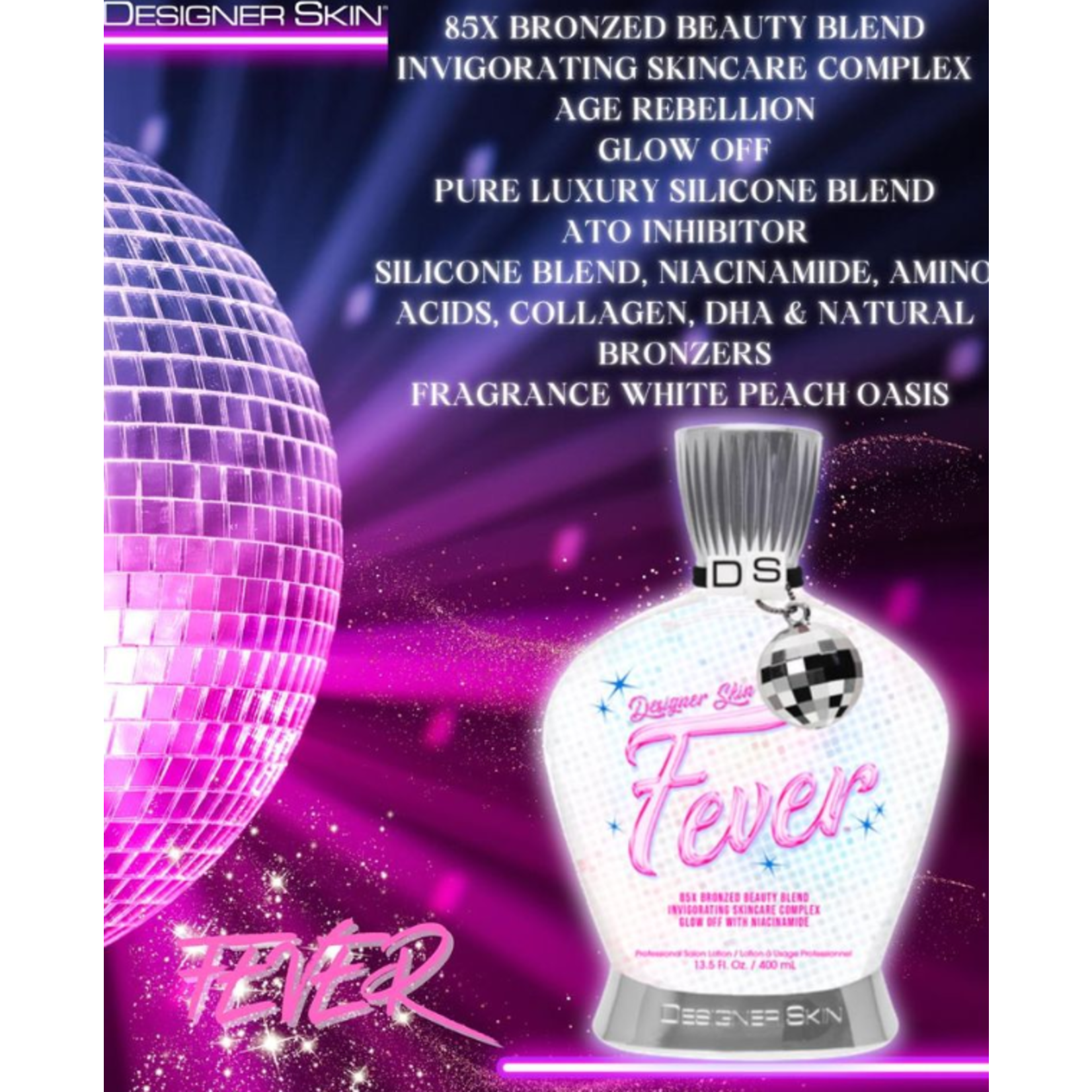 DESIGNER SKIN FEVER FULL SIZE 13.5 OZ