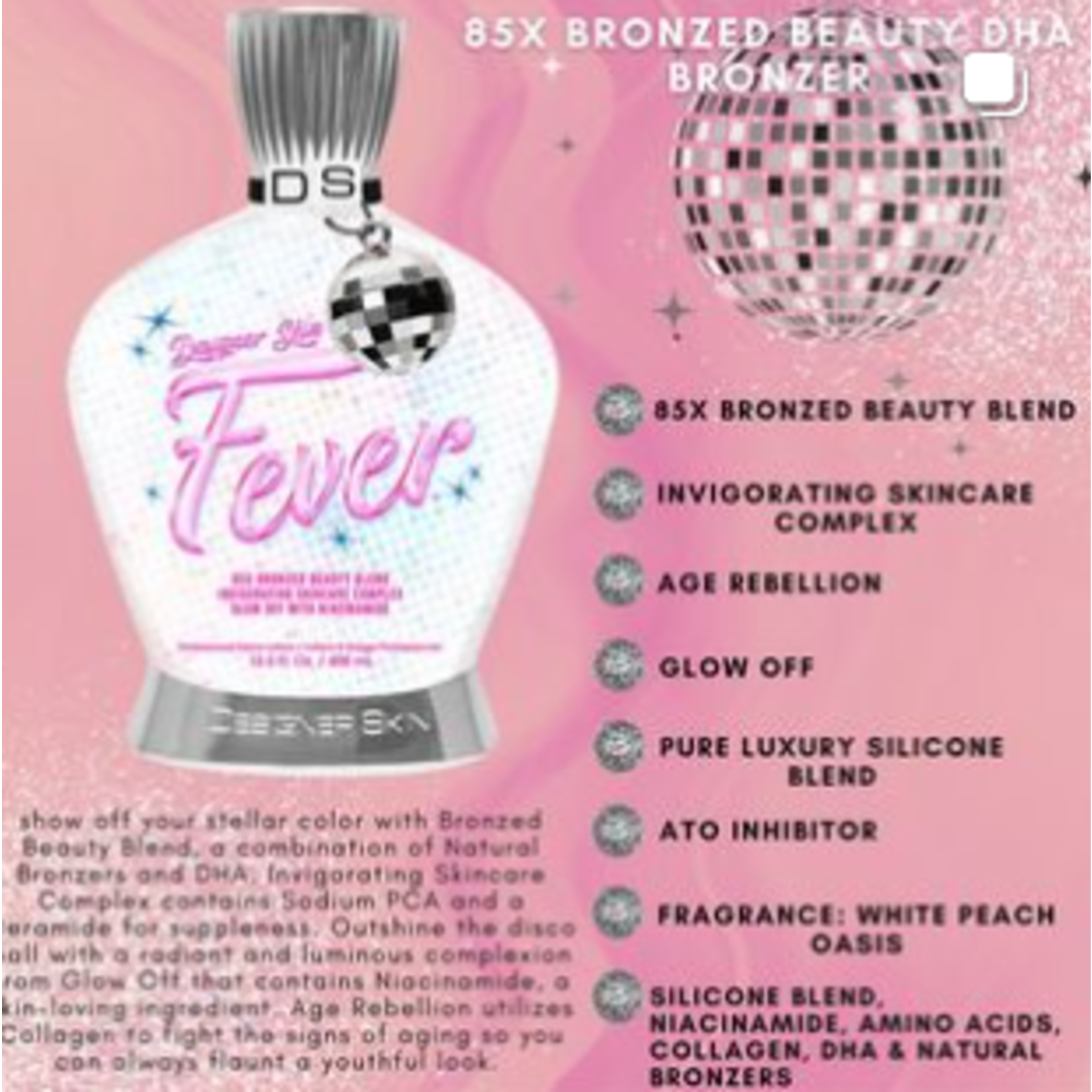 DESIGNER SKIN FEVER FULL SIZE 13.5 OZ