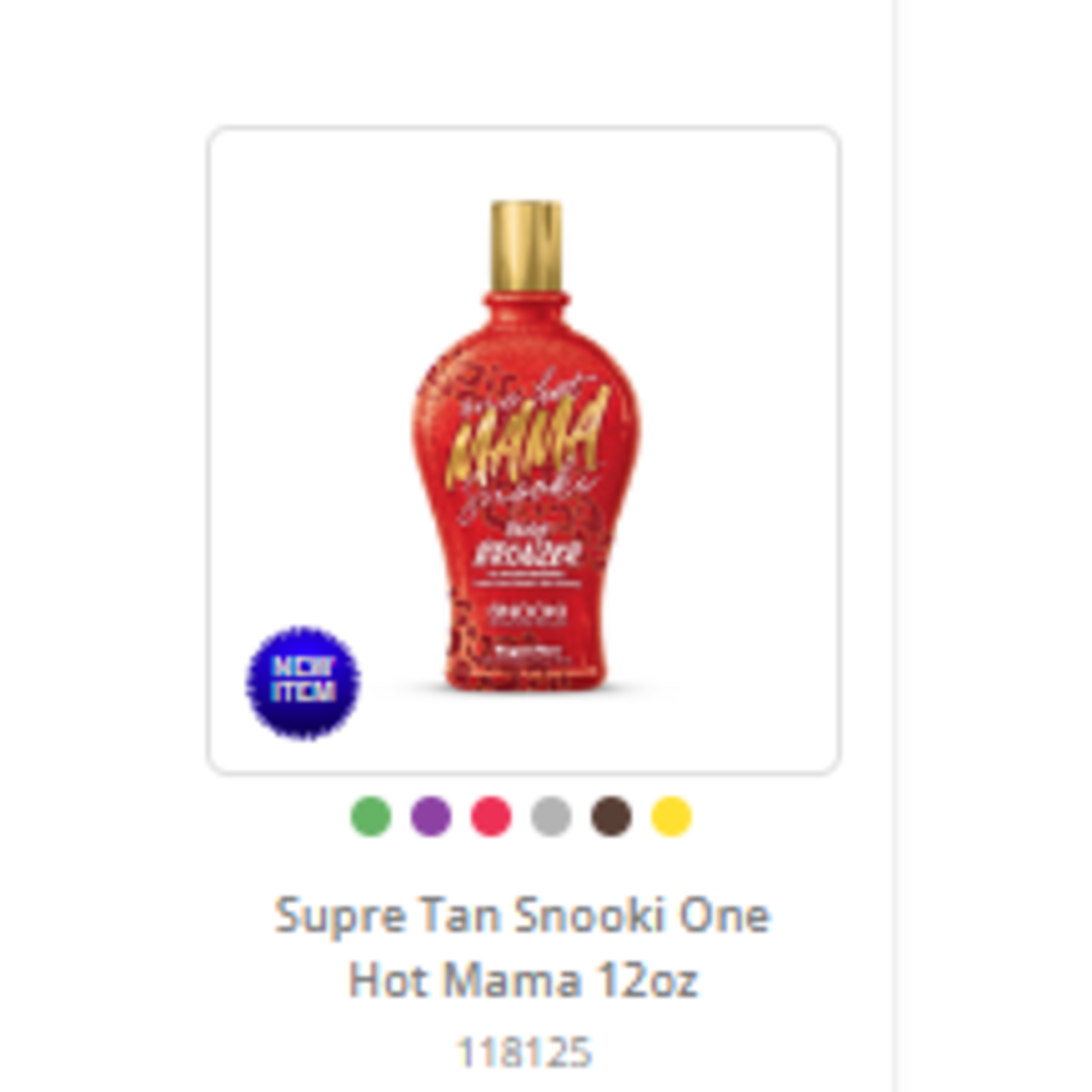 SNOOKI SNOOKI ONE HOT MAMA NEW 2025 LOTION
