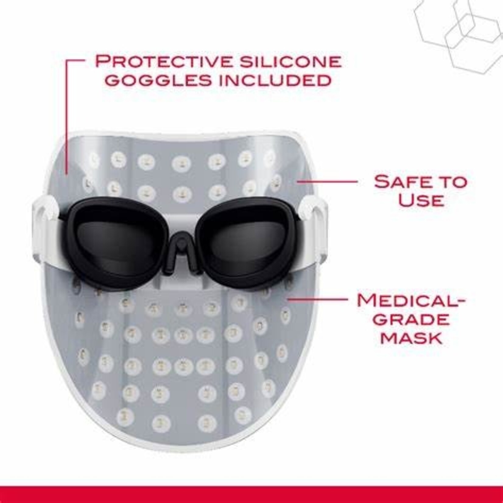 Mirabella LED Phototherapy 7 Color Facial Mask