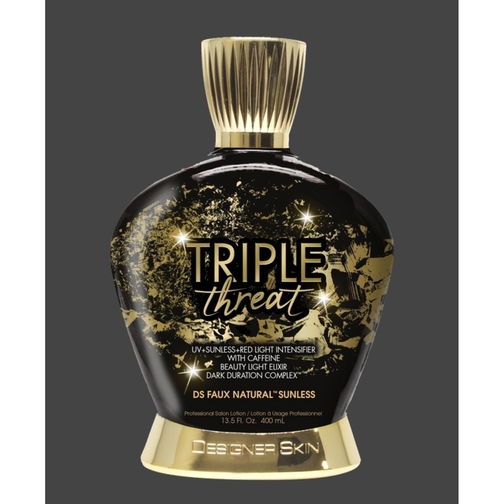 DESIGNER SKIN TRIPLE THREAT 3-IN-1 TANNING SPRAY RED LIGHT LOTION FULL SIZE