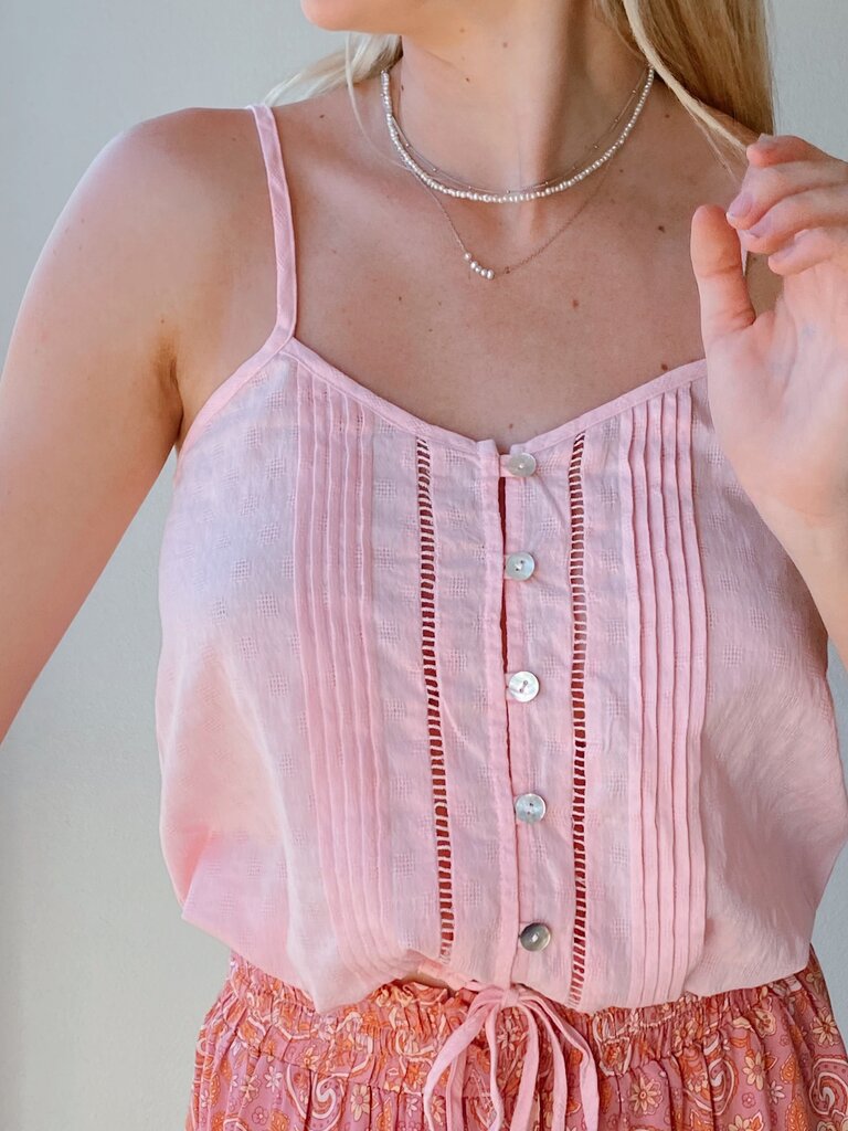 Salty Bright HIPPY SINGLET- LIGHT PINK